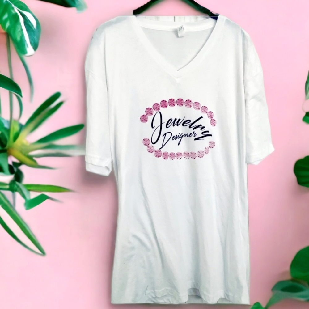 Jewelry Designer T-Shirt Size XXL Plus Size GTop for Women